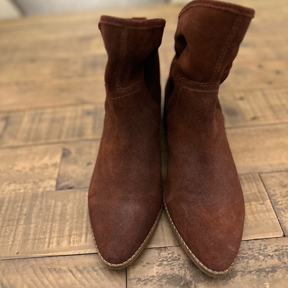 LUCKY BRAND Womens Brown Angled Profile Almond Toe Boot - Size 8.5 - Picture 4 of 6